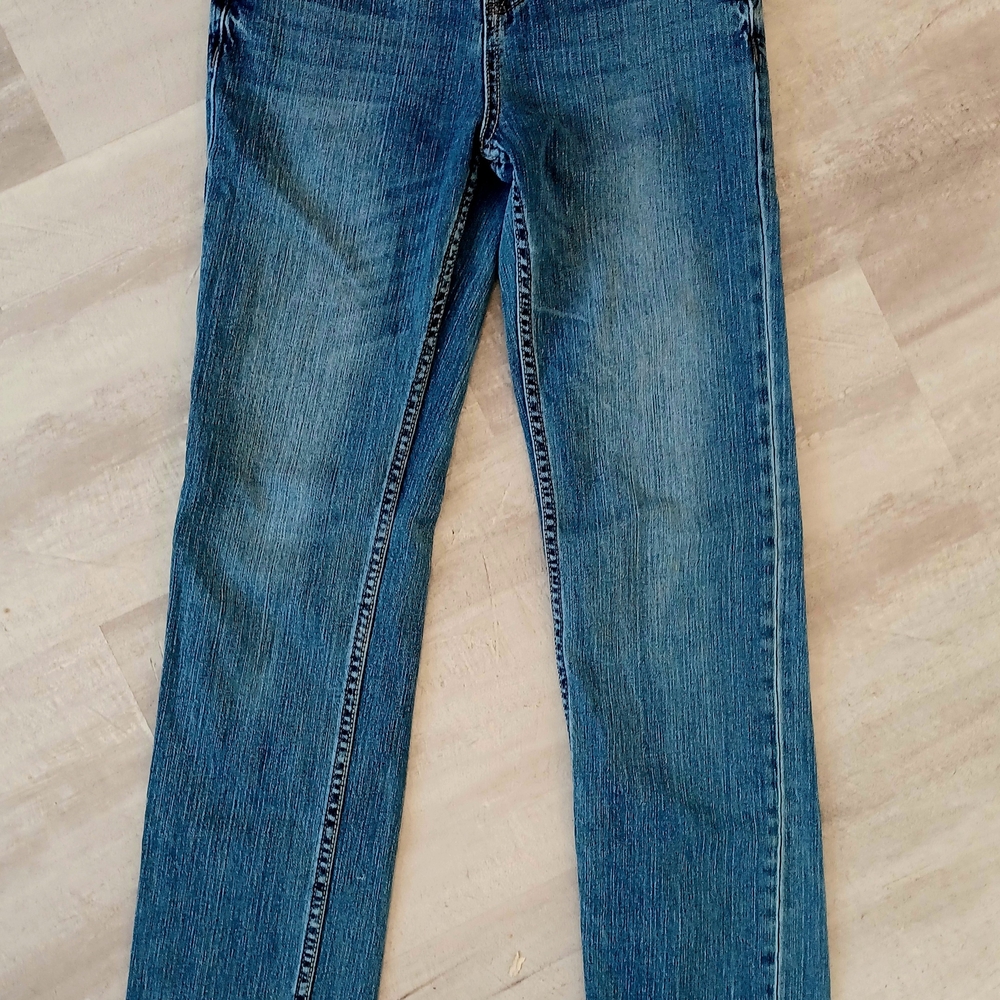 Stylish Blue Straight Leg Women's Jeans